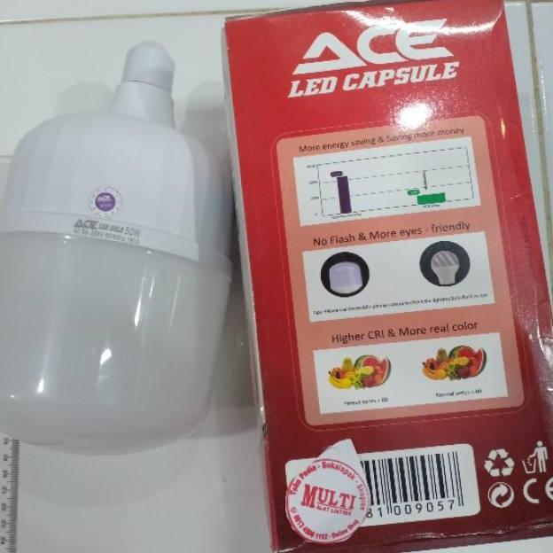 Lampu garansi led ACE 50w capsule led jumbo besar 50w ace