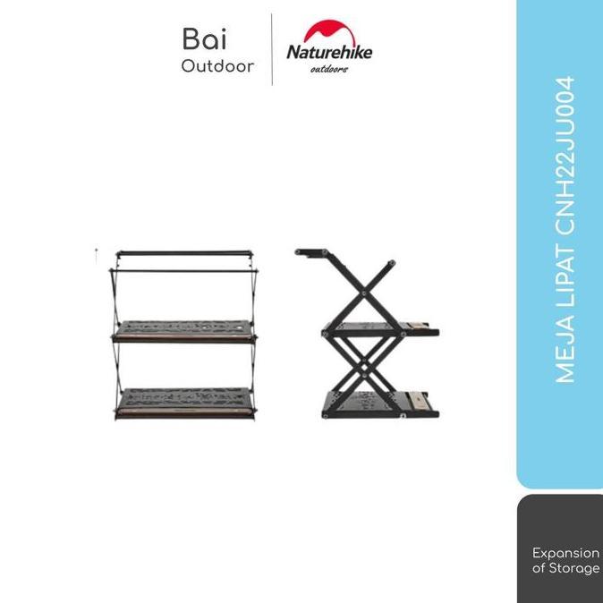 Terlaris Meja Rak Lipat Kopi / Makanan Portable Camping Naturehike Cnh22Ju004