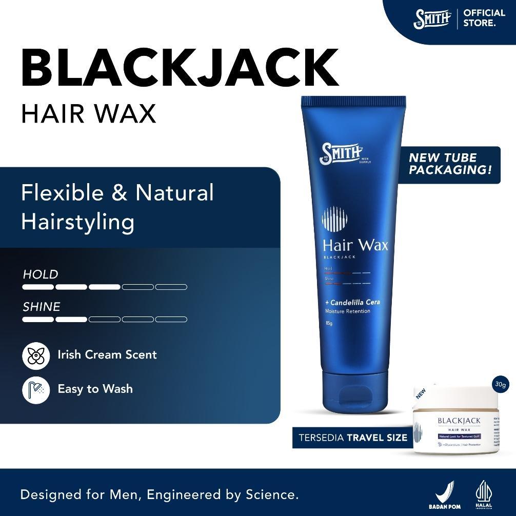 Smith Men Supply - Blackjack - Premium Hair Wax 85gr | Wax Rambut | Hair Wax | Wax Hair Styling | Mi