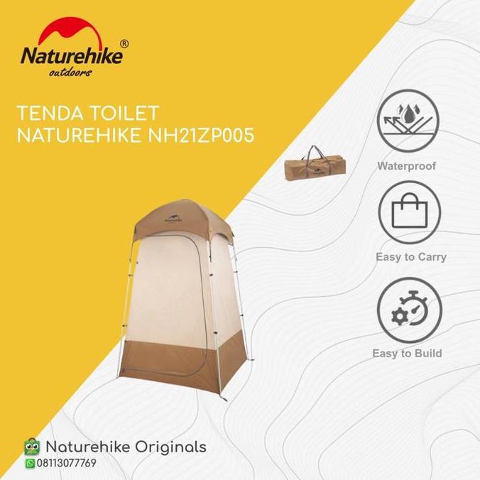 Terlaris Tenda Toilet / Shower Mandi Camping Portable Naturehike Nh21Zp005