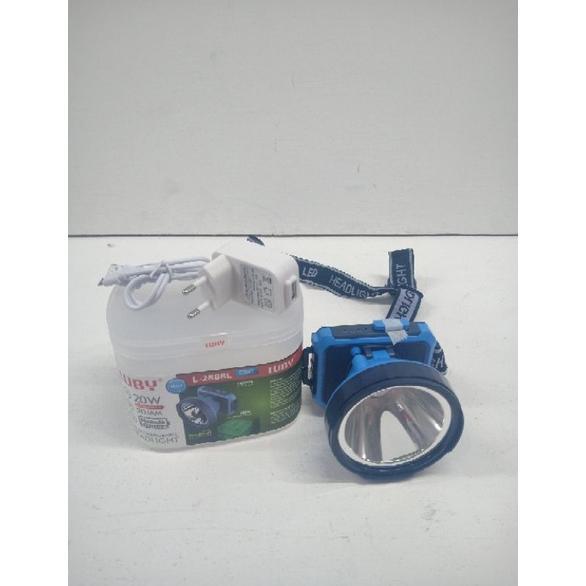 Senter lampu kepala/headlamp Luby 20watt L 2888L
