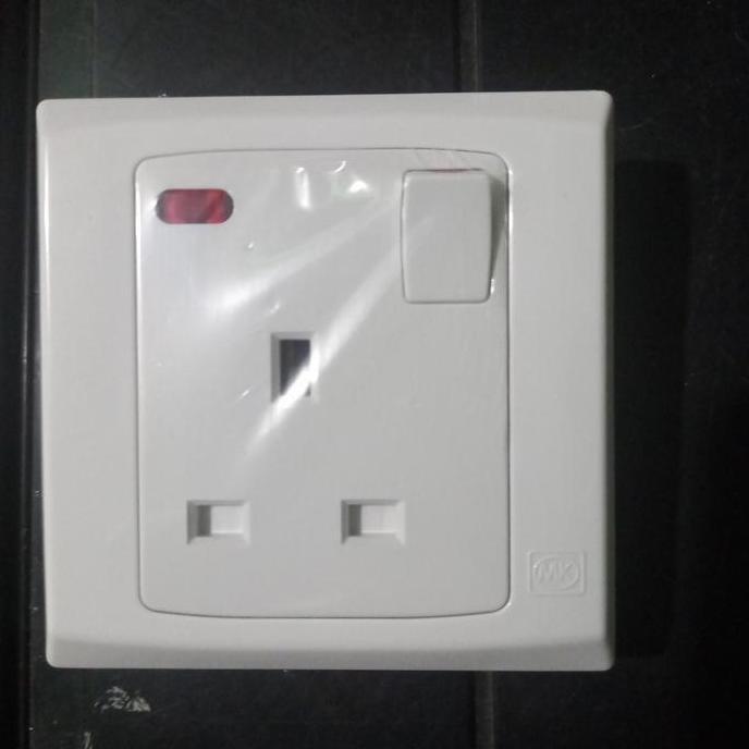 STOP KONTAK AC 1 GANG MK S2657 WHI PROMO
