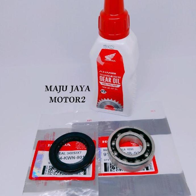 Bearing 6205 Roda Belakang+Seal Roda+Oli Gardan Vario 125 fi old Vario 125 esp led Vario 150 old BES