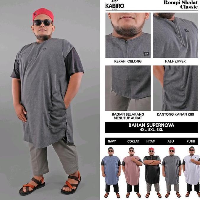 Rompi Sholat Jumbo ROSAL CLASSIC KABIRO Rompi Koko Pria Dewasa ukuran big size 4xl 5xl 6xl