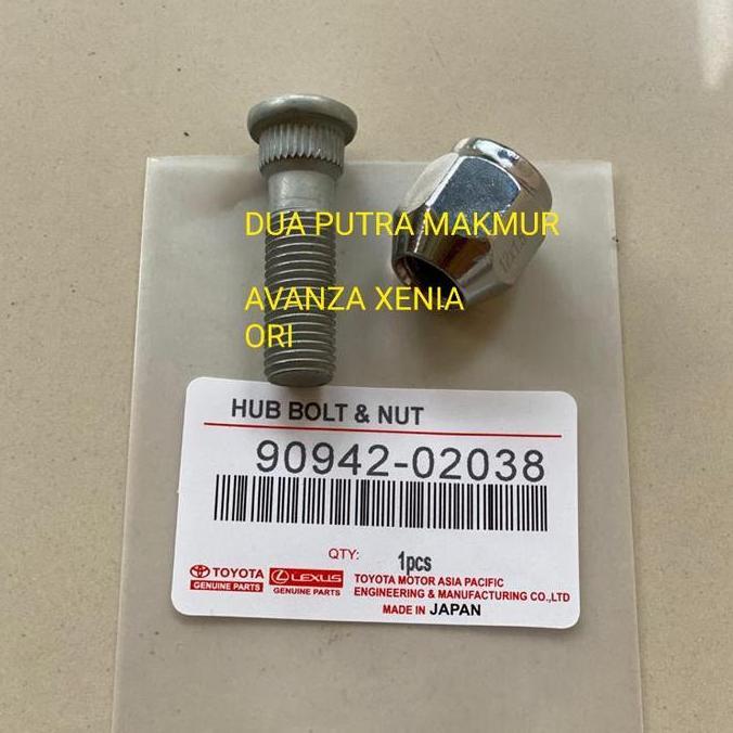 Baut Roda Avanza Xenia Ori + Mur Racing Hub Bolt Nut Avanza Ori Restock!
