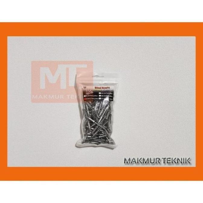 Paku Rivet - Type 550 Warna Putih Ecer 100 Pcs Terbaik