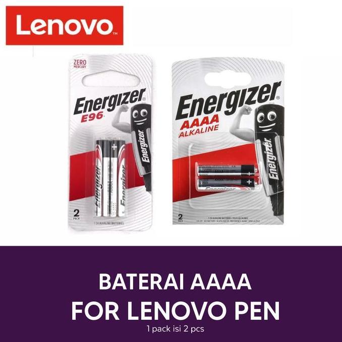 Baterai AAAA For Lenovo Stylus Digital Pen - 1 Pack isi 2pcs
