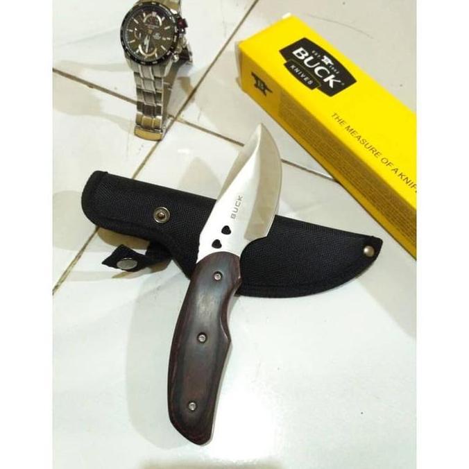 Pisau Survival Knife Full Tang Fixed Blade Outdoor Hunting Camping