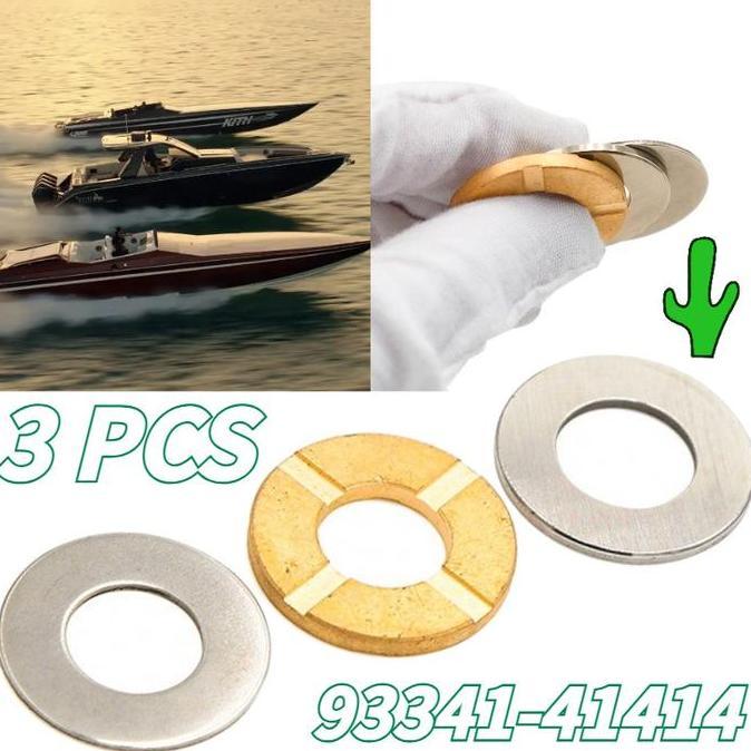 3Pcs Thrust Bearing Mesin Tempel 15 Pk Sparepart Mesin Tempel Yamaha 93341-41414 HEMAT