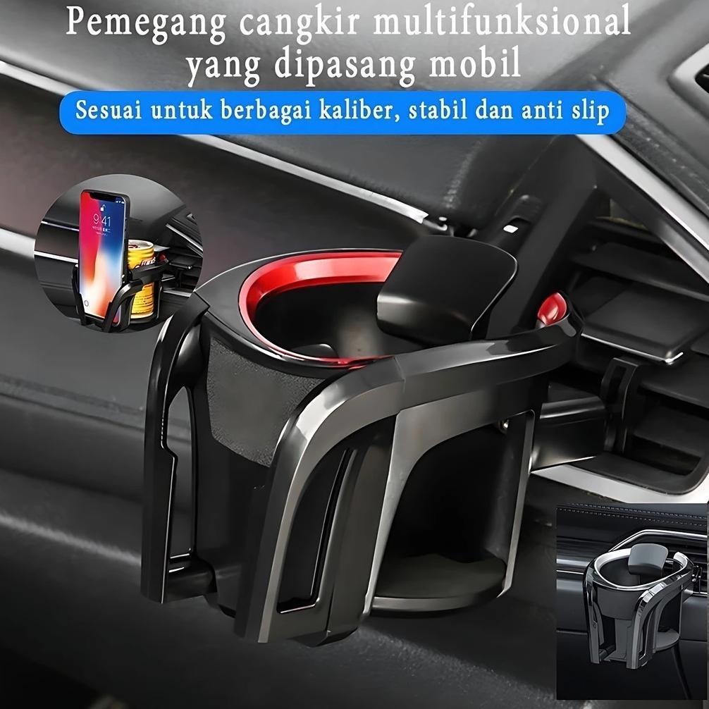 Hot Product Car Phone Holder Car Cup Holder 2-In-1 Tempat Botol Mobil Cup Holder Car Phone Holder Ca