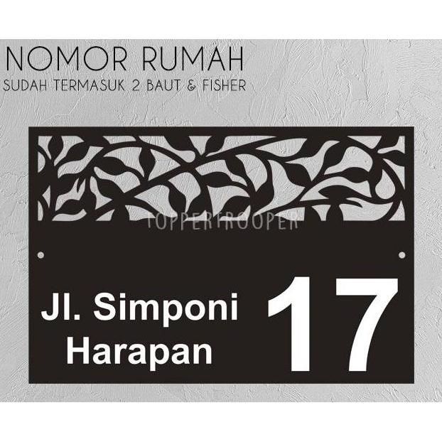TERBARU NOMOR RUMAH BAHAN ACRYLIC / LASER CUTTING AKRILIK NOMER RUMAH