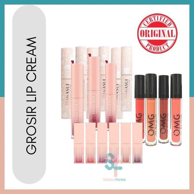 HARGA GROSIR - GROSIR LIP CREAM PERLUSIN HANASUI/OMG