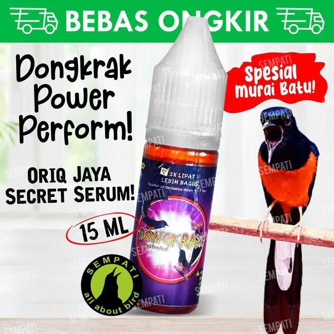 DISKON SPESIAL - Dongkrax dongkrak oriq jaya 15 ml vitamin burung cucak hijau pleci