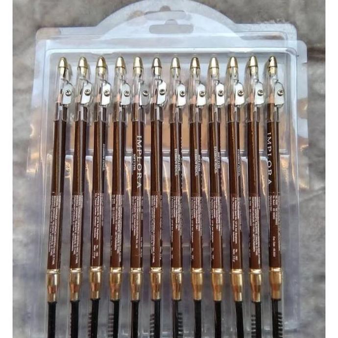 TERMURAH - MURAH - Implora Pensil Alis (1PAK=12PC) Eyebrow Pencil Eyebrow Pencil Eyebrow Pencil Eyeb