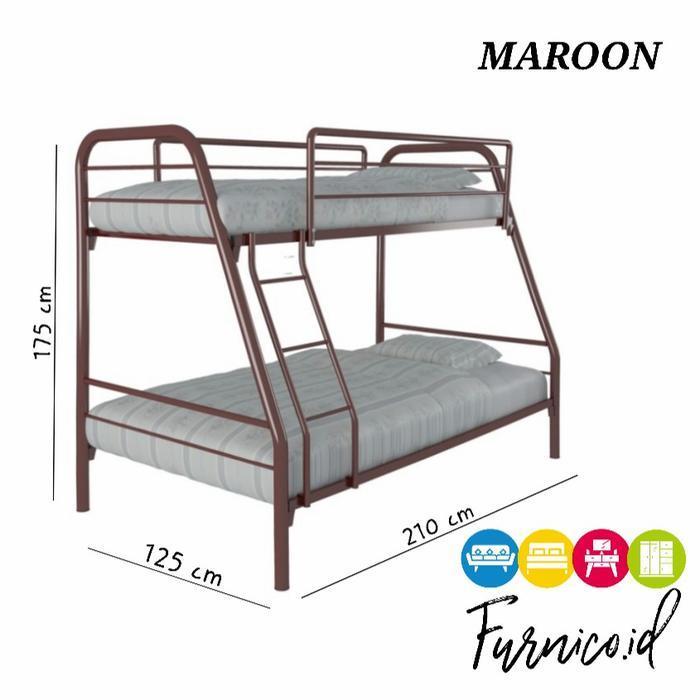 ranjang tingkat susun besi atas bawah (rangka tempat tidur) ANAK