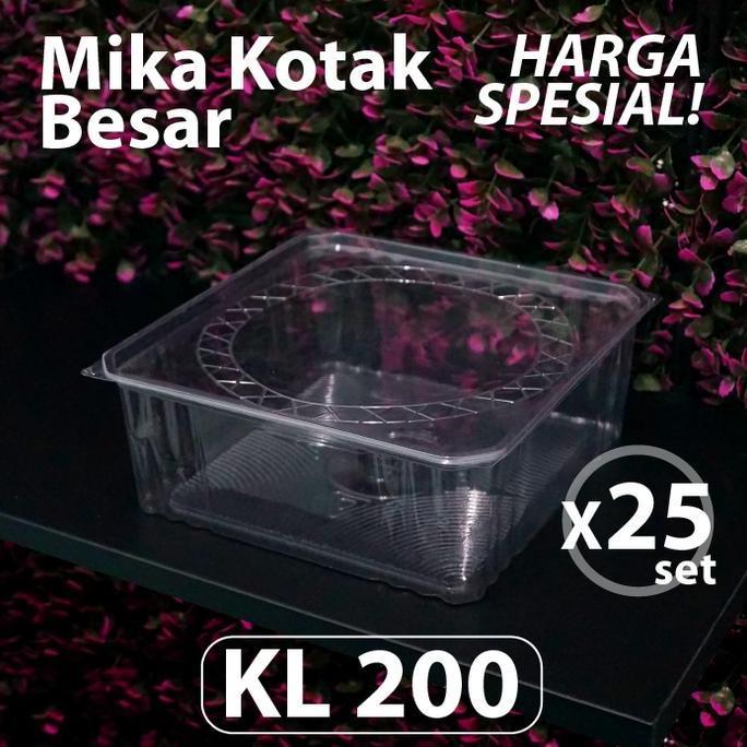 TERLARIS PAKET ISI 25 PCS - MIKA KOTAK BESAR KL 200 - BOLU LAPIS - TRANSPARAN