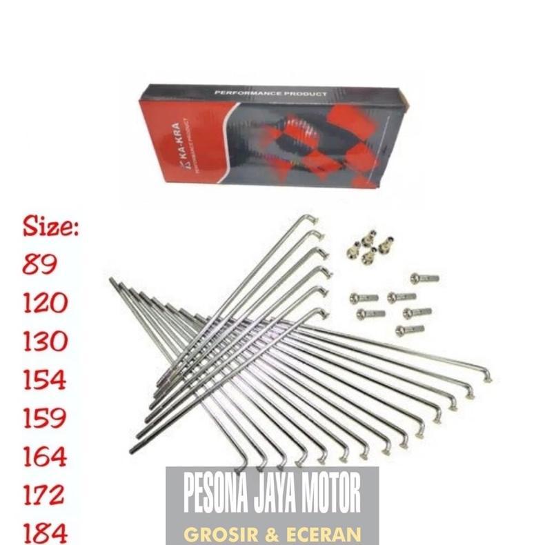 Jari Jari Motor Chrome Ruji Ring 14 ,Ruji Ring 17 ,Ruji Ring 18 Original Merk Ka-kra