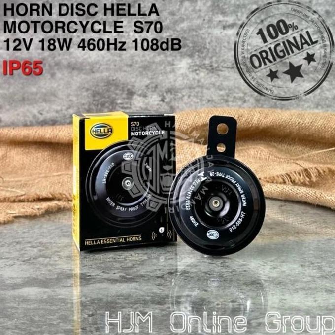 EIRDJA KLAKSON HELLA SINGLE DISC HORN S70 12V - KLAKSON MOTOR