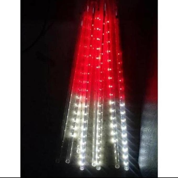 lampu merah putih 17 agustus Lampu metoeor agustusan kelap kelip