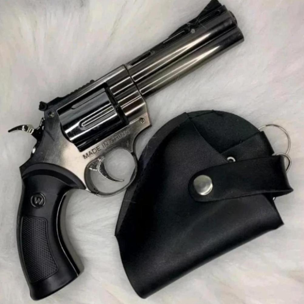 korek Api pistol ukuran besar + sarung/ korek Api bara/mancis unik