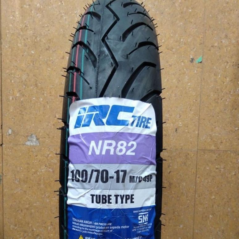 Ban Luar IRC 100 70 Ring 17 NR82 Tube Type Ban Motor 100/70 NR 82 1007017 Tubetype (Pakai Ban Dalam)