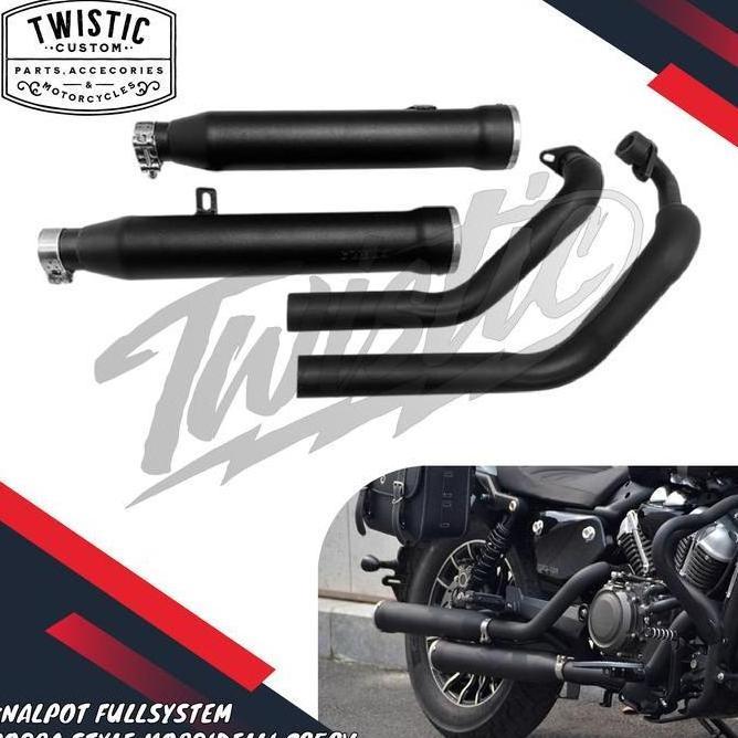 Knalpot Full System Cobra Style Bobber Motor Morbidelli C252V C252 V C 252 V Asli