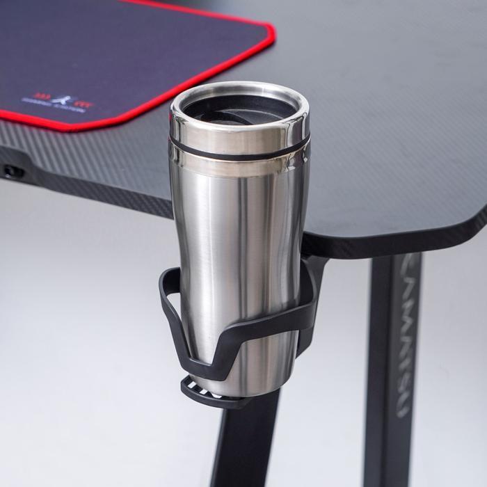 Informa Amatsu Kaze Meja Gaming - Hitam Meja Kerja Meja Belajar Rakit Tempat Komputer Perabot Kantor