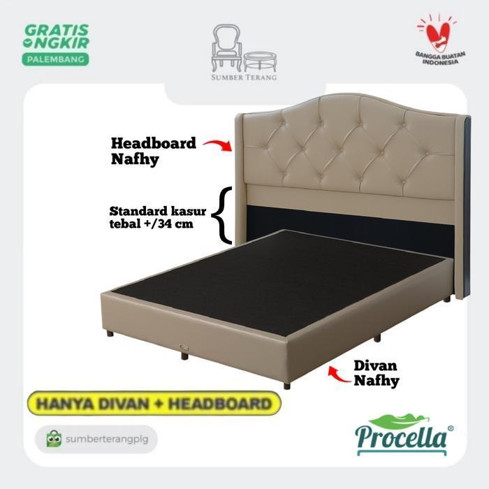 Procella Divan Nafhy Sandaran Nafhy Minimalis Ranjang Springbed Divan Sandaran Procella