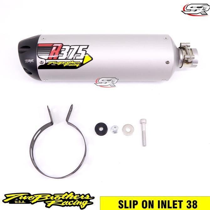 Asli Knalpot TBR TWO BROTHERS R375 Universal Inlet 38 Ready Stock