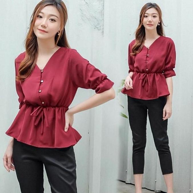 VEDORANAVA Blouse Ekata / Baju Atasan Wanita / Tiktok Shop Murah / Blouse / Blouse Wanita / Baju Kor
