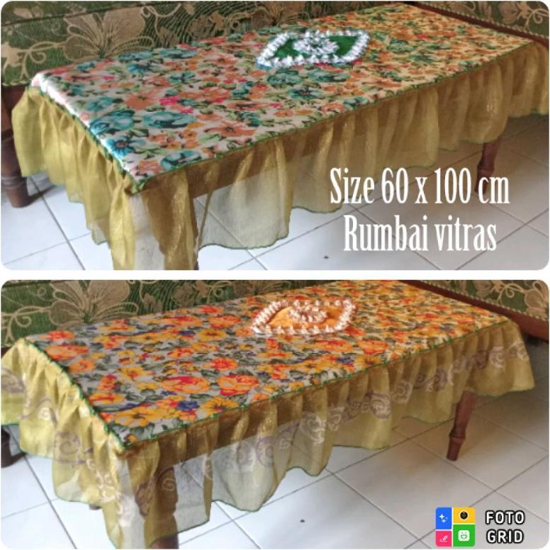 DISKON TAPLAK MEJA KOTAK/TAPLAK MEJA KOTAK MURAH/TAPLAK MEJA TAMU RUMBAI SATIN