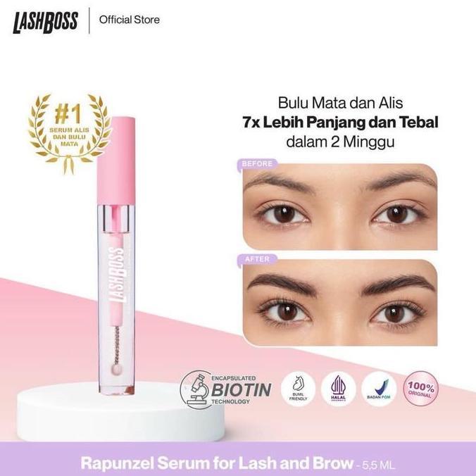 DEAL TERBAIK - LashBoss Rapunzel Serum For Lash And Brow / Lash Boss Serum Bulu Mata