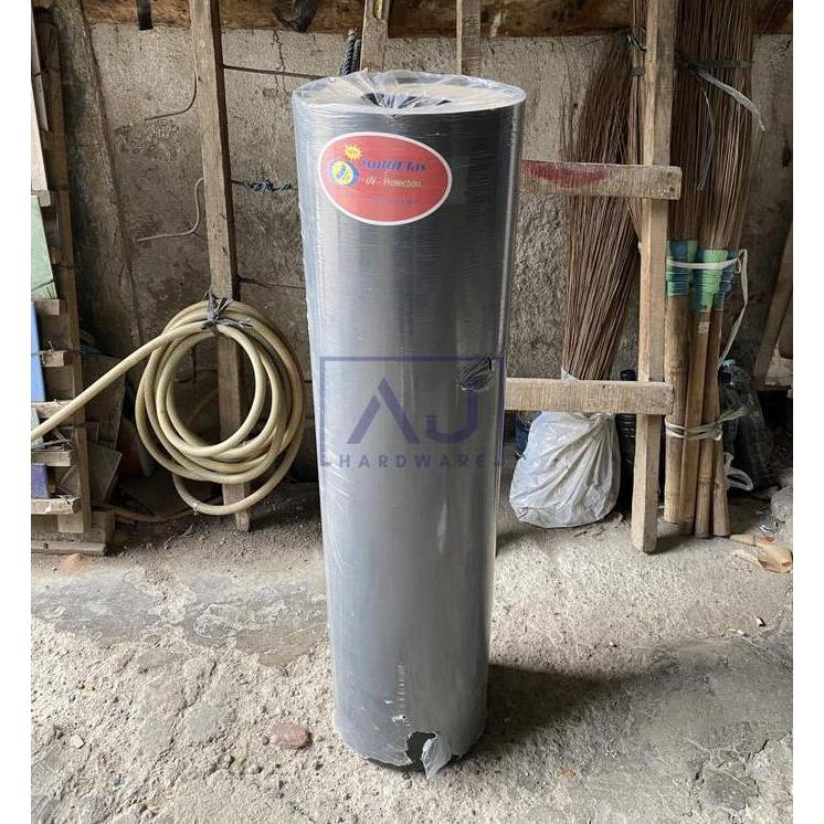 Penutup Pagar Rumah Fiber Garis Plastik Tebal 1.2 MM Tinggi 1.2 M Roll