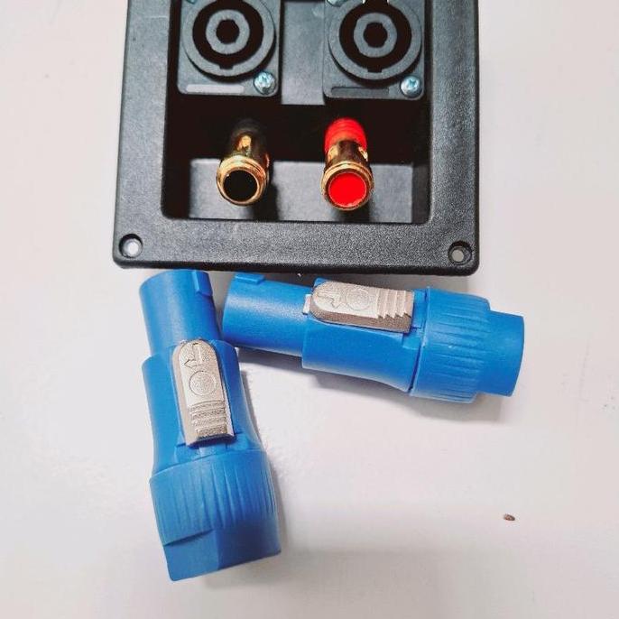 KOQOZIE 1 set terminal Speaker kotak binding post gold pencet soket spikon+jek spikon new 2 pcs