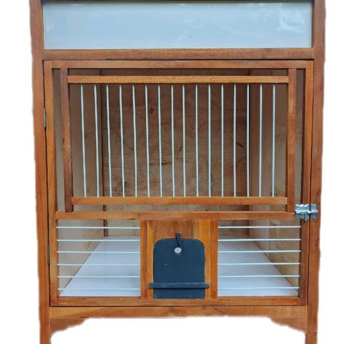 PROMO - kandang merpati lipat dari Kayu jati 70x70xt90 ruji fiber 4mili