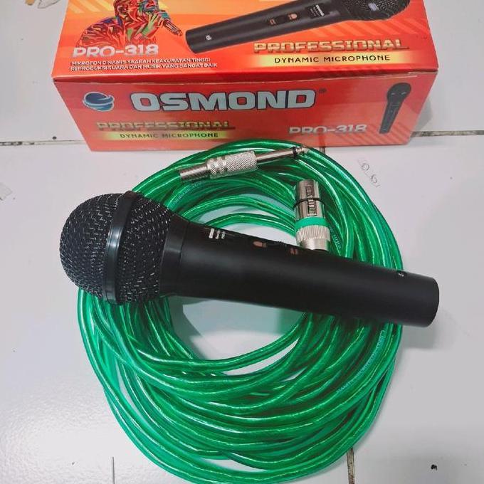 KOQOZIE Siap pakai Mic microphone PRO 318 panjang kabel 5 10 METER makita Mik Mikrofon