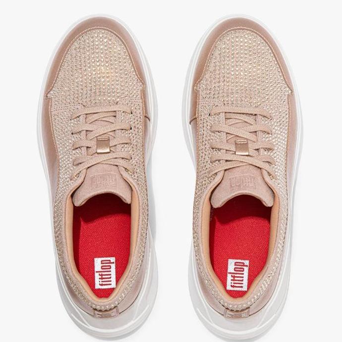 Ready Fitflop FREYA CRYSTAL SNEAKERS EA4-323 Sepatu Wanita Original-Rose GD