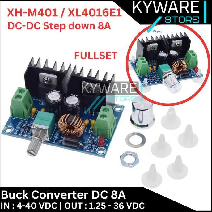 KRISWO KYWARE  XH-M401 XL4016 Step Down DC Buck Converter XH M401 XL 4016 8A High Power Voltage XL40