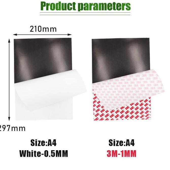 Magnet Lembaran Strip Sheet Karet Rubber A4 30cm x 20cm Tebal 1mm Magnet sheet lembaran