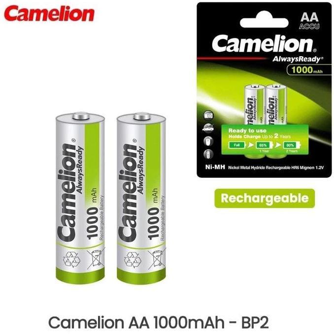 BATERAI ISI ULANG CAMELION AA 1000MAH BP2 /BATRE CAS CAMELION 1000MAH murah