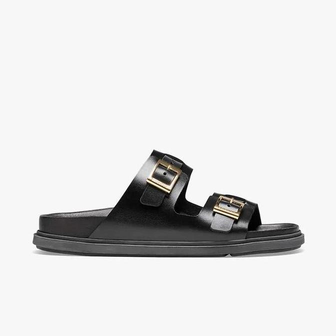 Ready BIRKENSTOCK St Barths (Narrow) Original Sandal Wanita Leather - Black