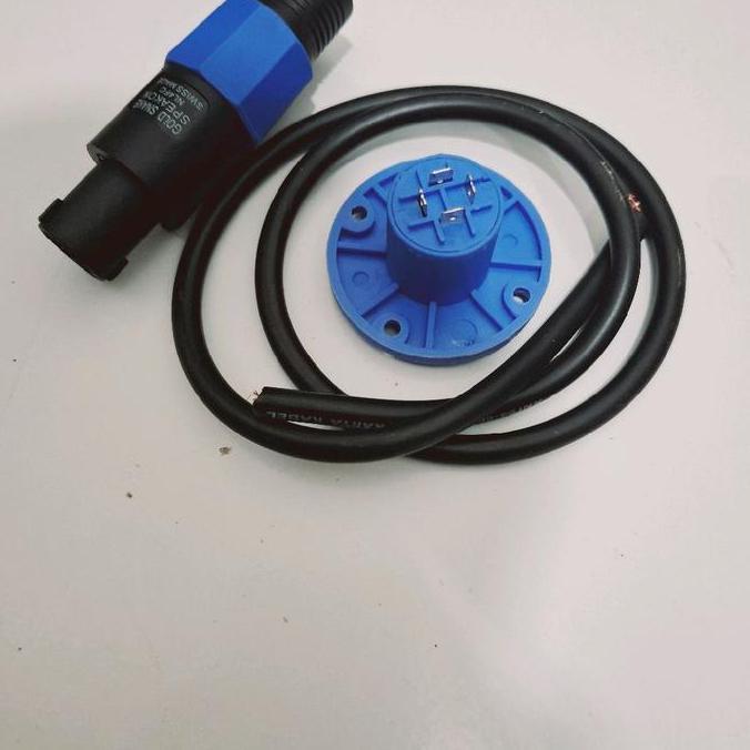 ZHAMBIRE 1 Set Jek soket spikon Bulat Speaker+Kabel 1 METER