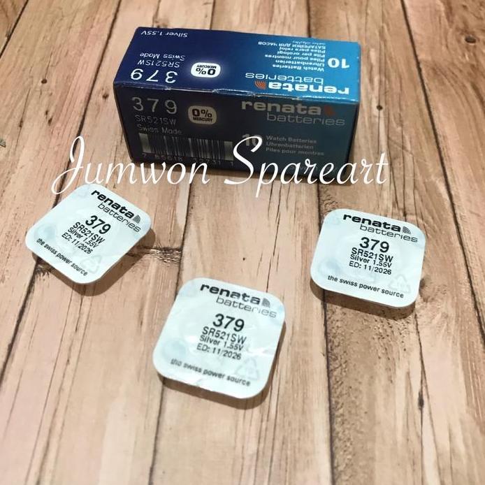 Ready Baterai Renata 379 Renata SR521SW Baterai Renata SR 521 SW Original