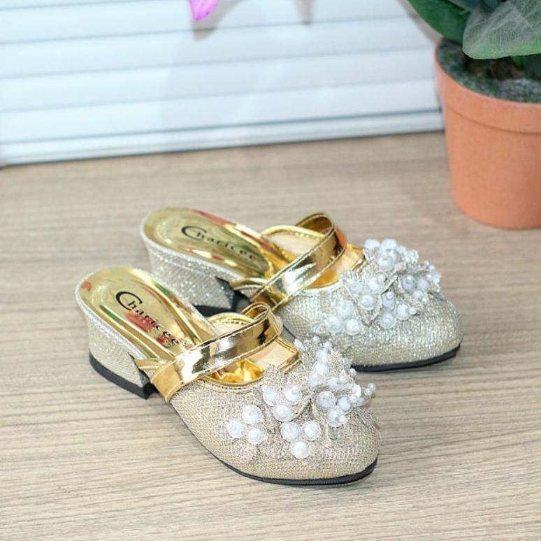 DISKON ROSALINA [COD]SANDAL PESTA ANAK PEREMPUAN BAPAU MUTE ANTI SLIP