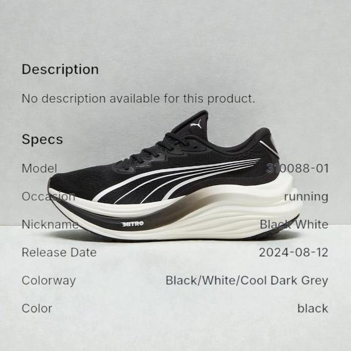 Ready PUMA MagMax Nitro 'Black White' Unisex Sneakers