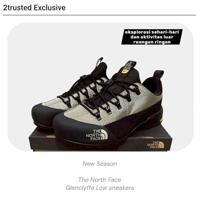 Ready The North Face Sepatu Hiking Pria Glenclyffe Low Sneakers New Season GORE-TEX Waterproof Vibra