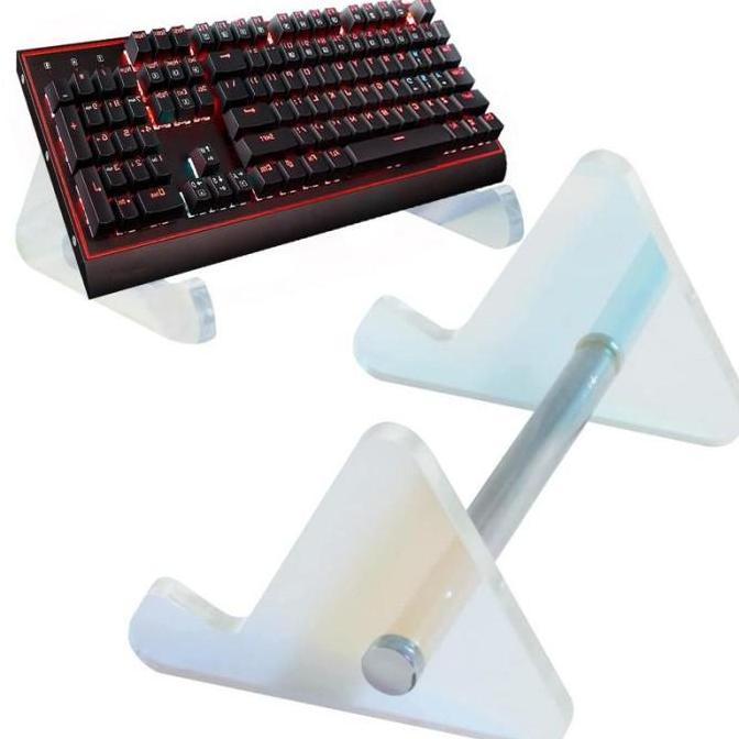 TERBARU KEYBOARD DISPLAY STAND STABLE ACRYLIC KEYBOARD SUPPORT SHELF COMPUTER MECHANICAL KEYBOARD ST