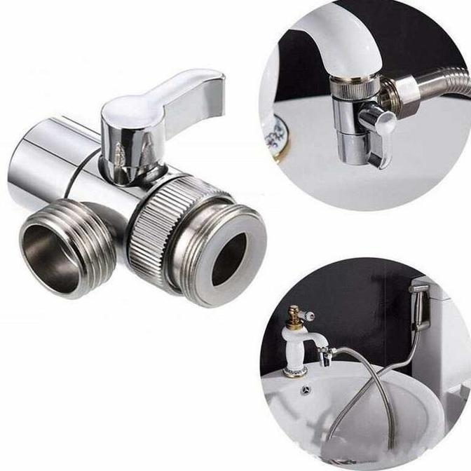 ZHAMBIRE Splitter Keran Shower CHITOP konektor Keran Air Westafel