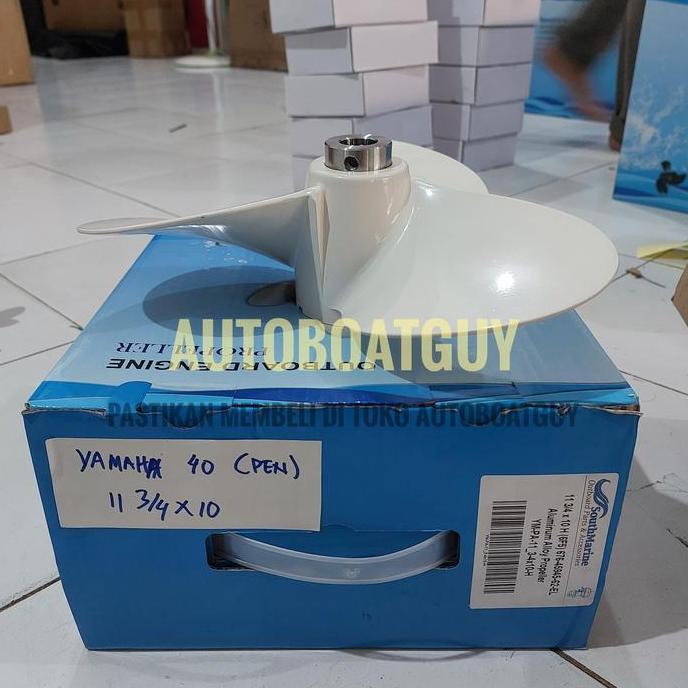 Propeller YAMAHA 40 PK HP tipe PEN  11 3/4 X 10  (Pitch 10) 676-45945-62 Kipas Baling Baling Mesin T