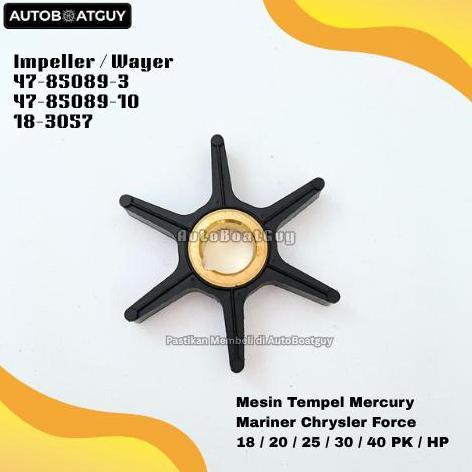 Impeller / Wayer  47-85089-3 47-85089-10 18-3057 Mesin Tempel Mercury Mariner Chrysler Force 18 / 20